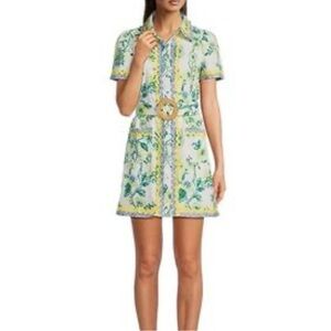 Sale To Sable Ella Belted Shirt Dress in Spring Floral. Size XS NWT